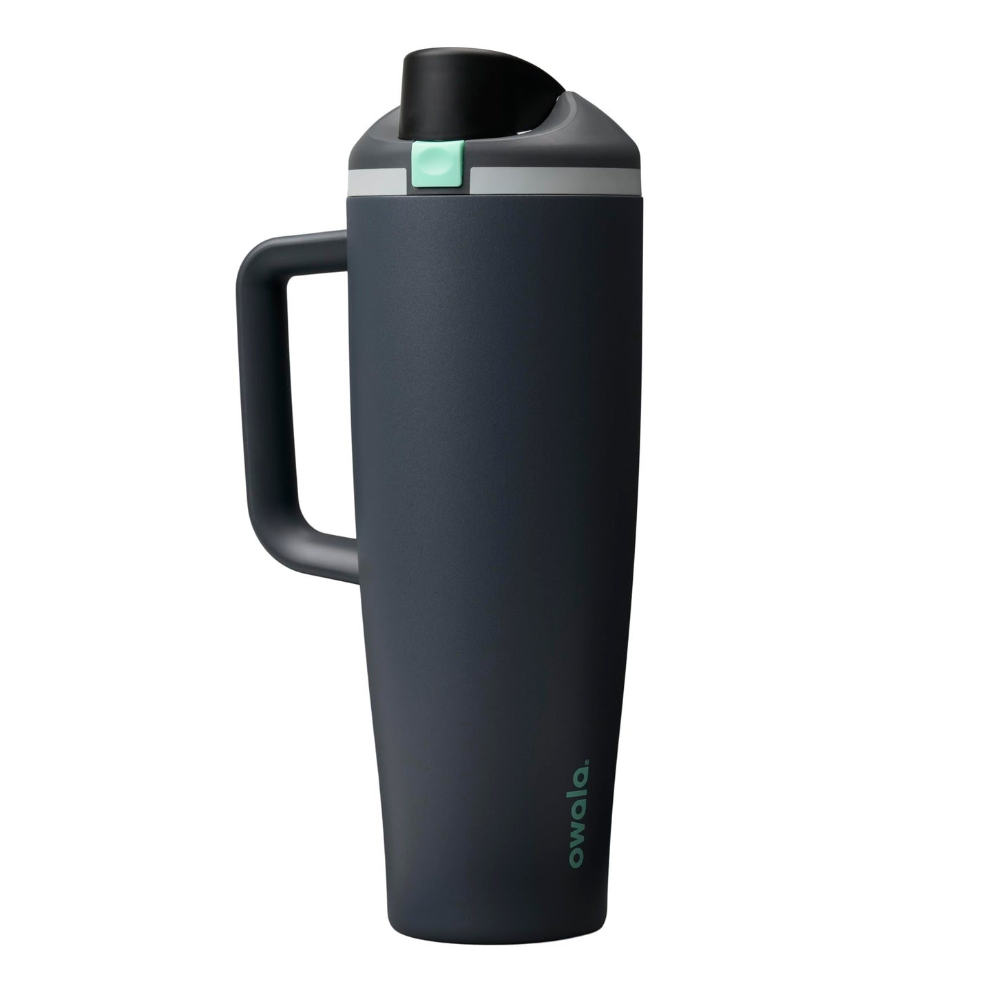 Owala FreeSip Tumbler Insulated Stainless Steel Water Bottle with Built-in Straw and Side Handle, For Travel, Work, School, and Sports, 40oz, BPA Free, Leak Proof, Iced Breeze