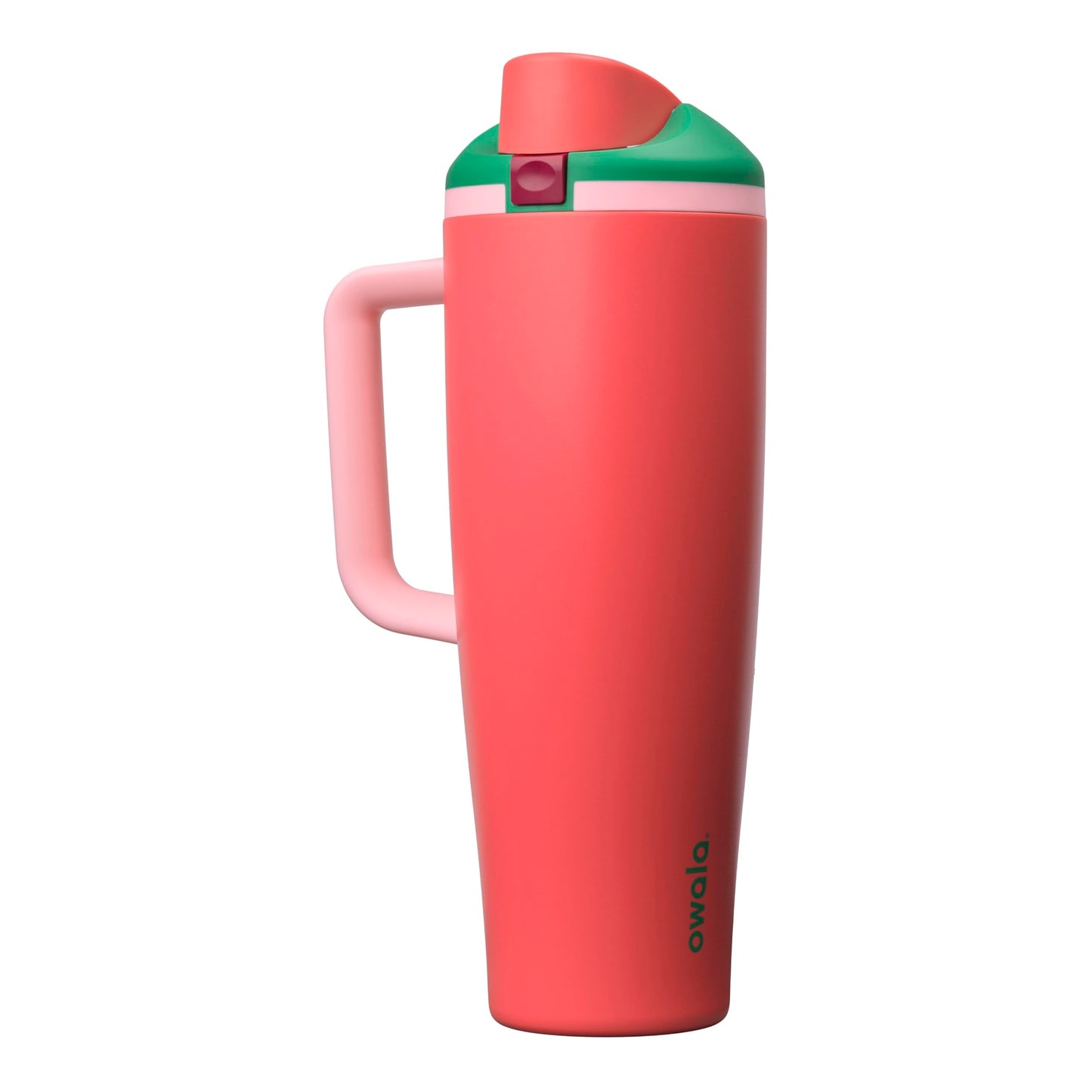 Owala FreeSip Tumbler Insulated Stainless Steel Water Bottle with Built-in Straw and Side Handle, For Travel, Work, School, and Sports, 40oz, BPA Free, Leak Proof, Iced Breeze